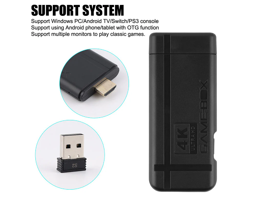 4K Wireless HDMI TV Gaming Stick Console - Image 11