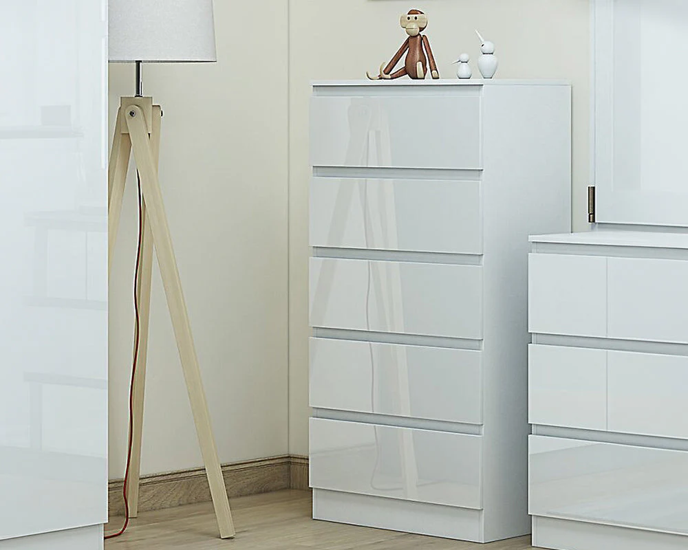 5 Drawers Slim Tallboy - Image 3