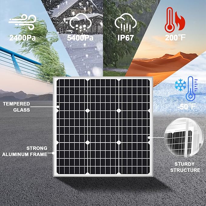 50W Solar Panel Mono - Image 2