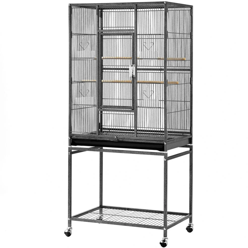 54’’H Mobile Large Parrot Cage w/ Stand - Image 5
