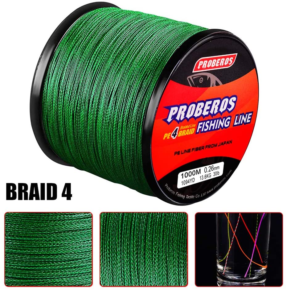 60LB 500m Braided Fishing Line 4 Strands Stronger Multifilament PE Braid Wire 4.0 - Image 3