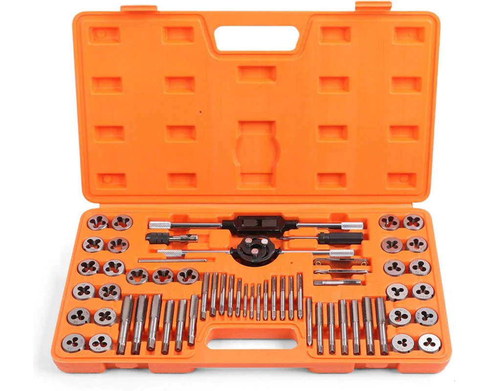 60pcs Tap and Die Set SAE Inch and Metric Sizes - Image 9