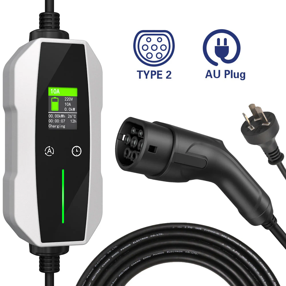 Portable EV Charger Type 2 (10A, 2.3kW) - Image 3