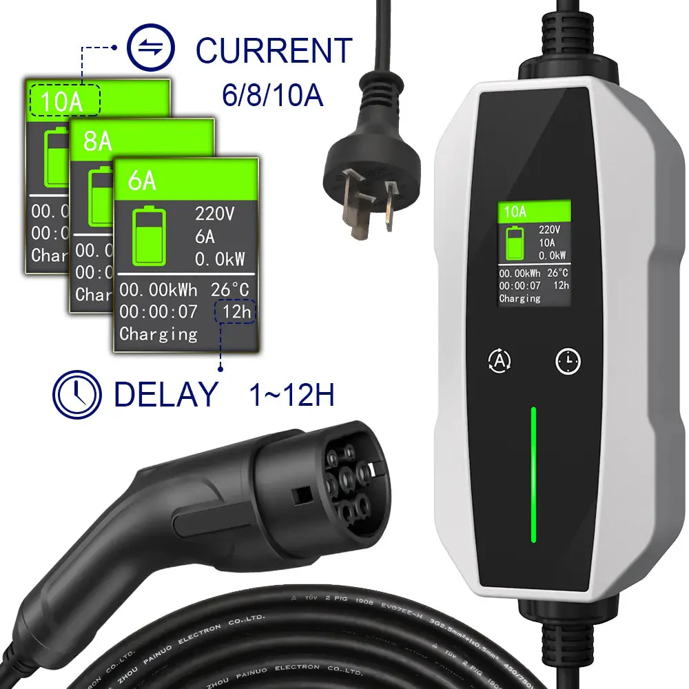 Portable EV Charger Type 2 (10A, 2.3kW) - Image 5