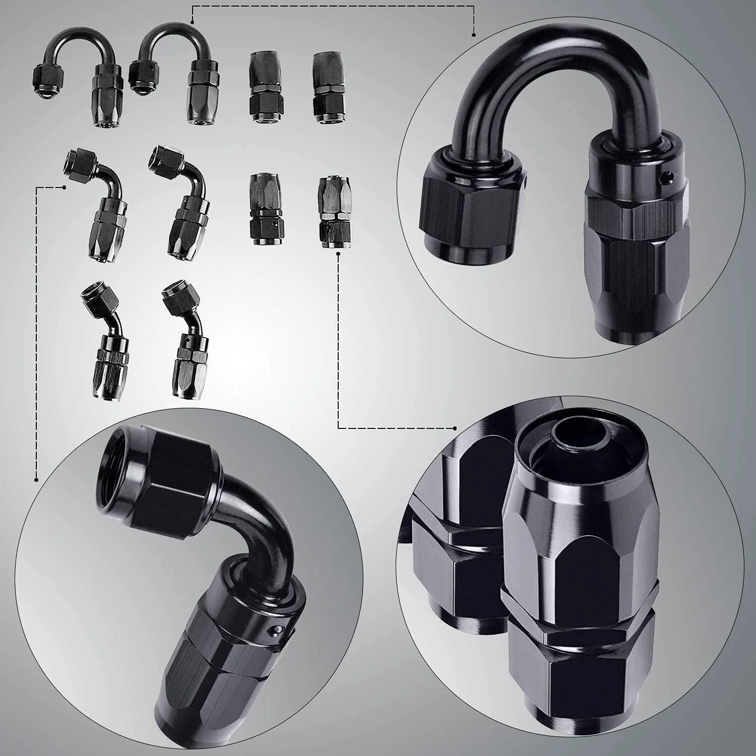 6AN Braided Fuel Hose kit - Image 4