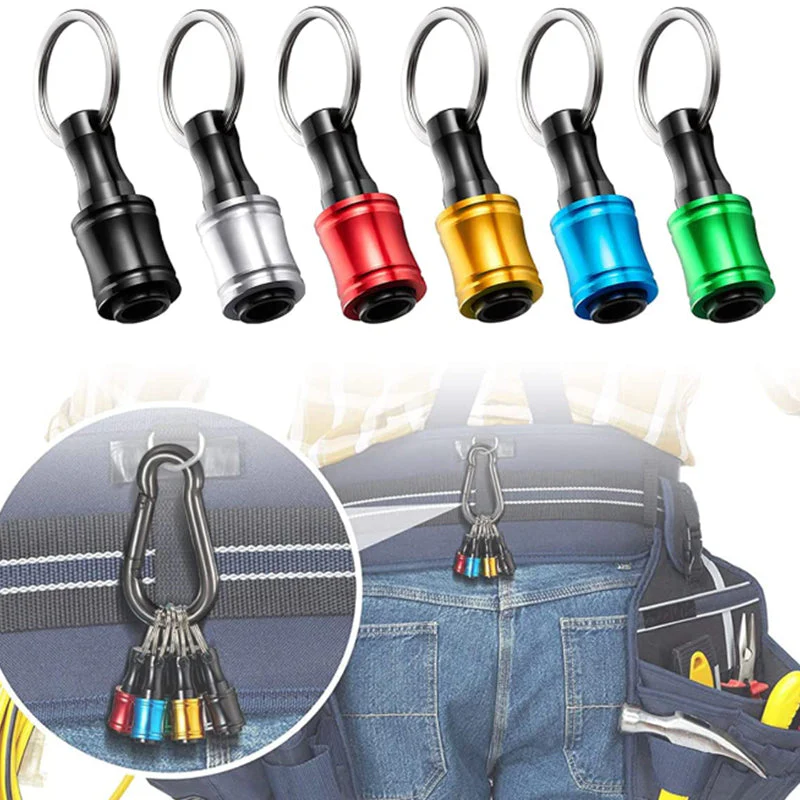 6PCS Keychain Extension Bar Aluminum Alloy Screwdriver Bits Holder Set - Image 4