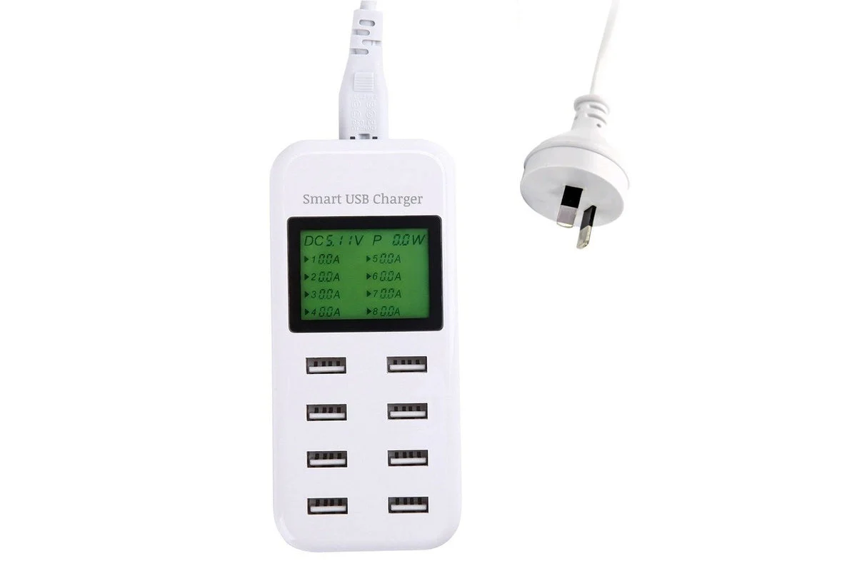 8-port USB Charger with LCD Display - Image 2