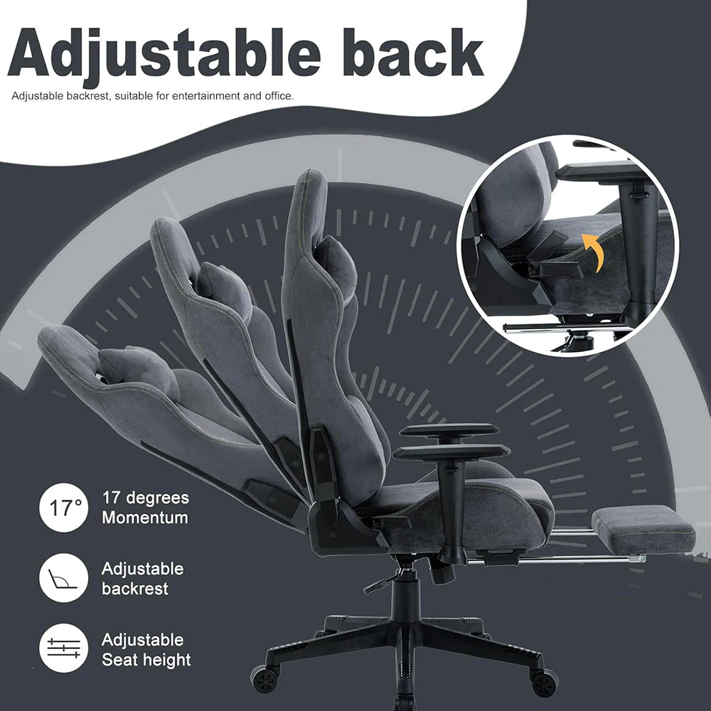 DKRA Gaming Chair Adjustable Rotating Task Chair - Image 8