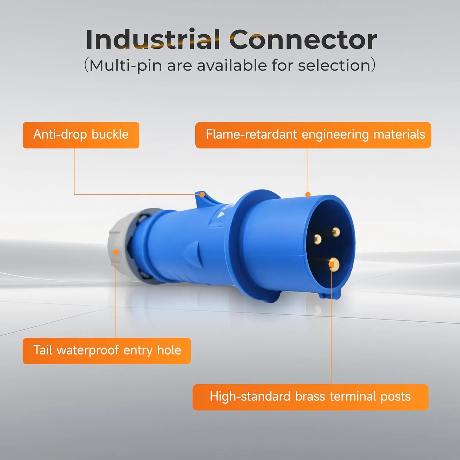Caravan Lead connector plug (Male) 16A- IP67 - Image 5