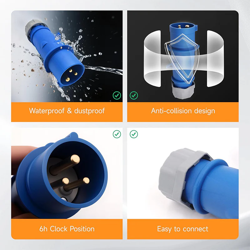 Caravan Lead connector plug (Male) 16A- IP67 - Image 7