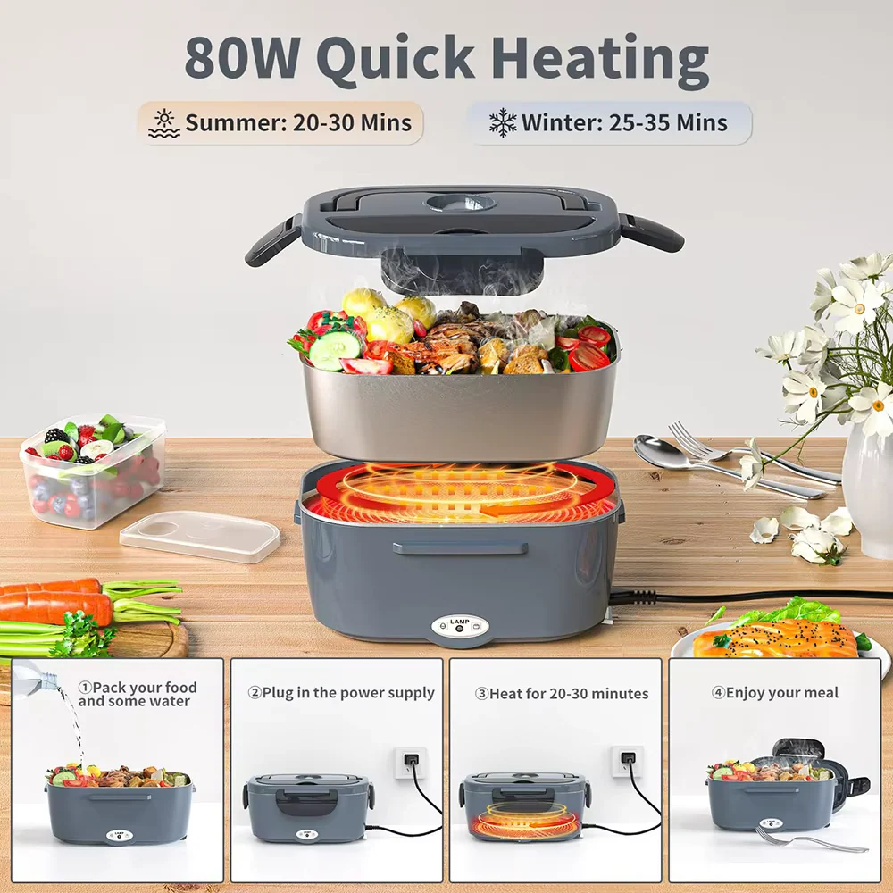 Electric Heating Lunch Box 1.5L - Image 6