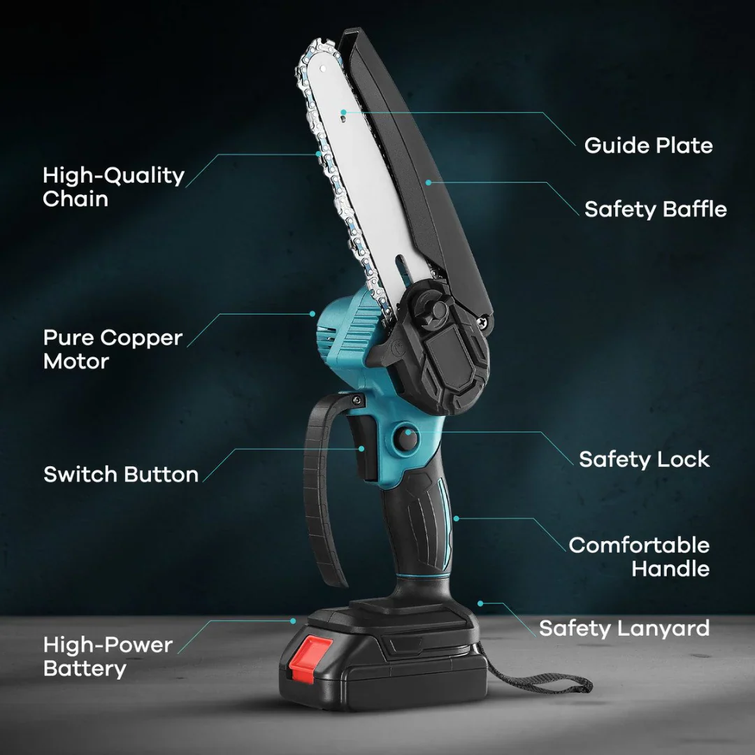 Mini Chain saw Cordless Power Chain Saws 4" - Image 5
