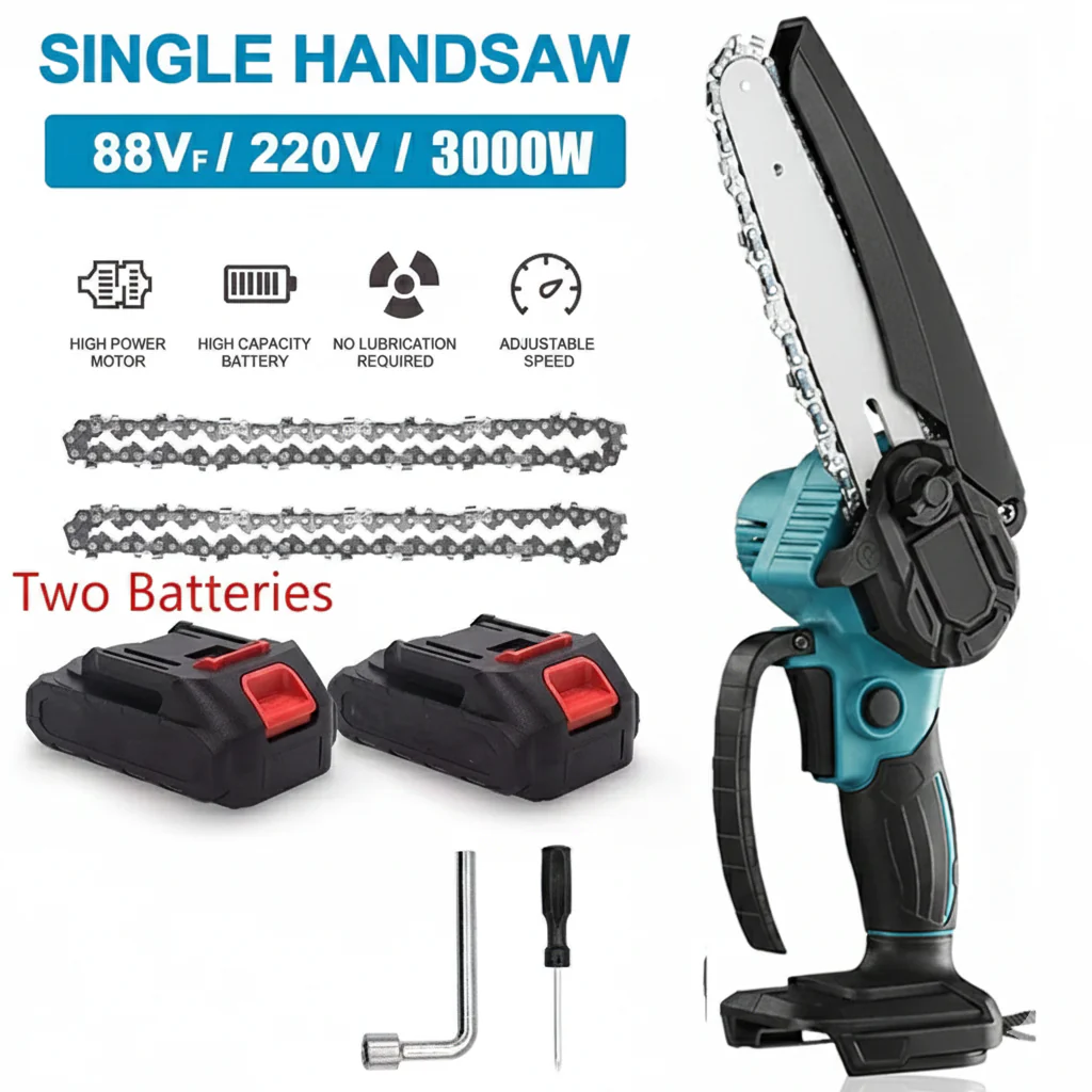 Mini Chain saw Cordless Power Chain Saws 4" - Image 8