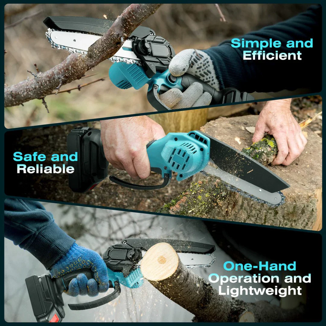 Mini Chain saw Cordless Power Chain Saws 4" - Image 9