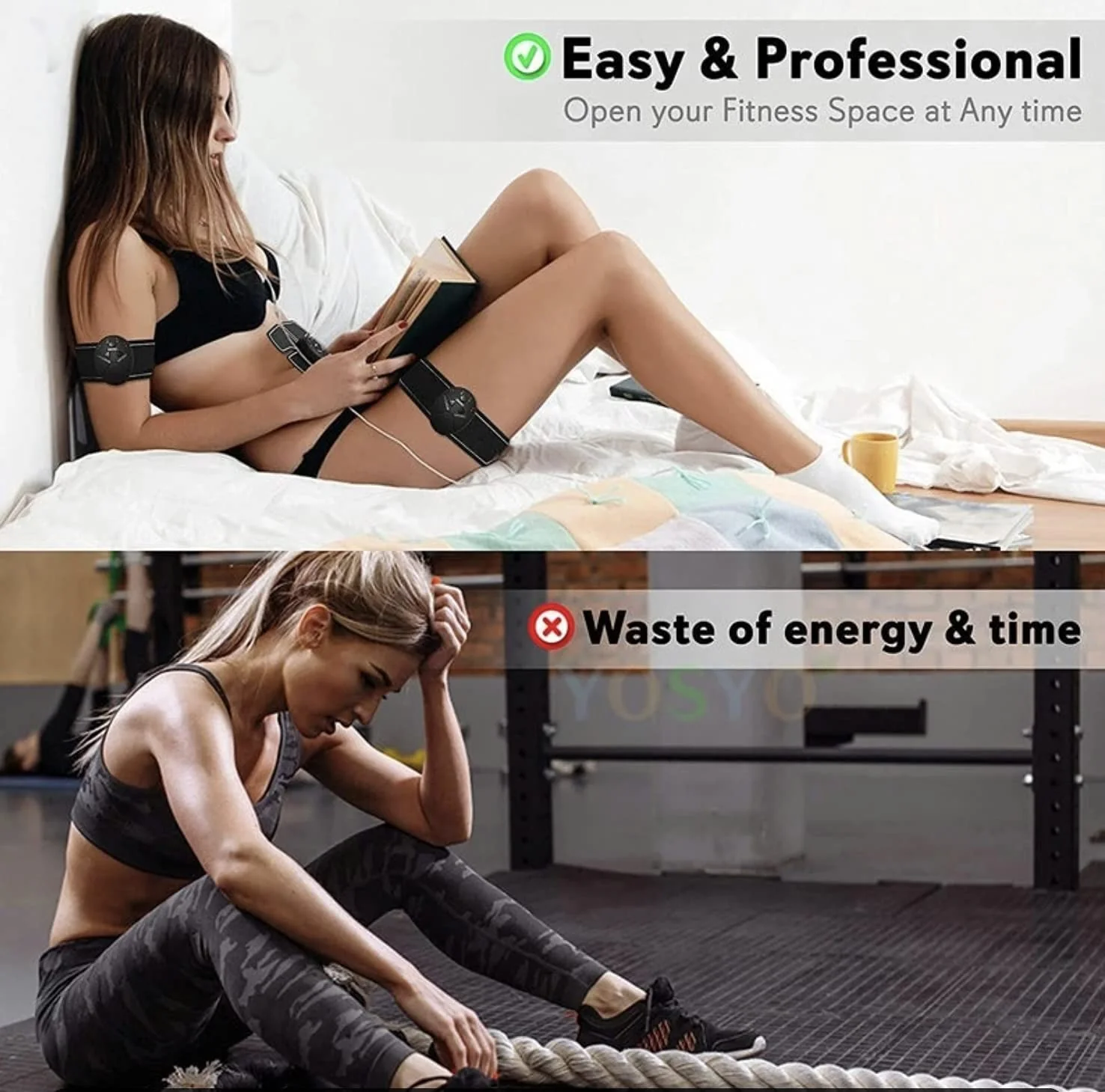 Abdominal Machine Electric Muscle Stimulator ABS Ems Trainer Fitness Weight - Image 7