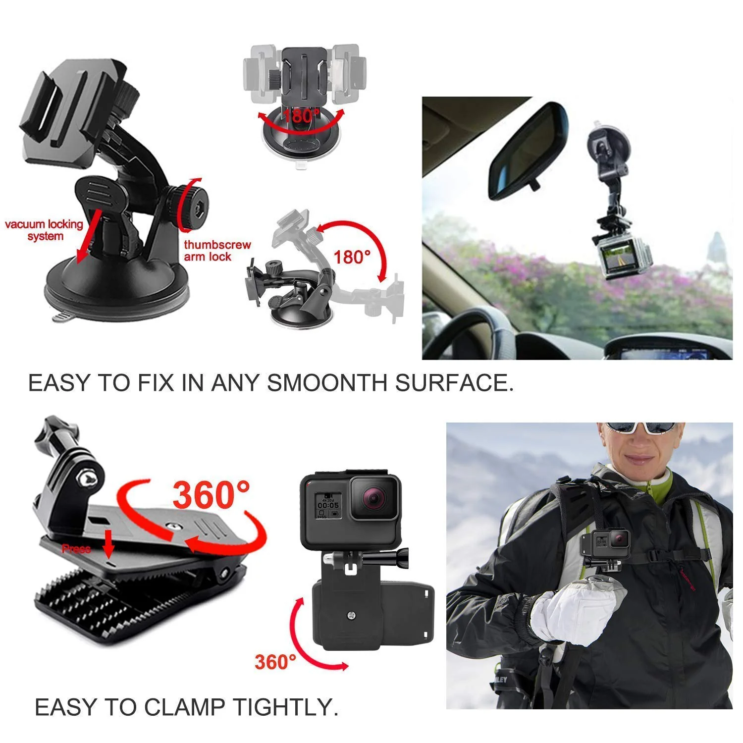 Action Camera Accessories 49-in-1 - Image 11