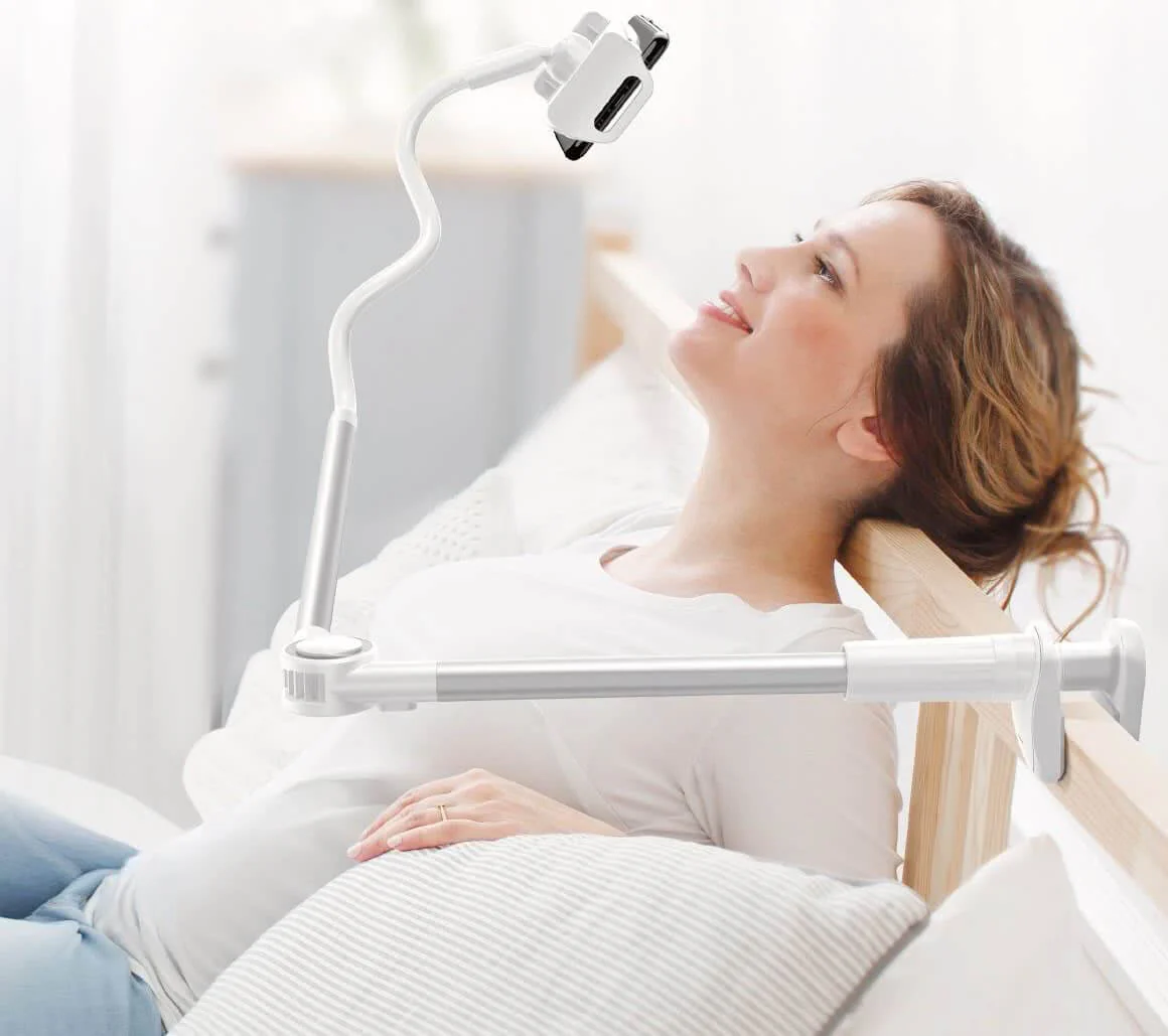 Adjustable Bed Table mount Lazy Holder 4.7" - 12.9" Mobile Phone Tablet iPad - Image 9
