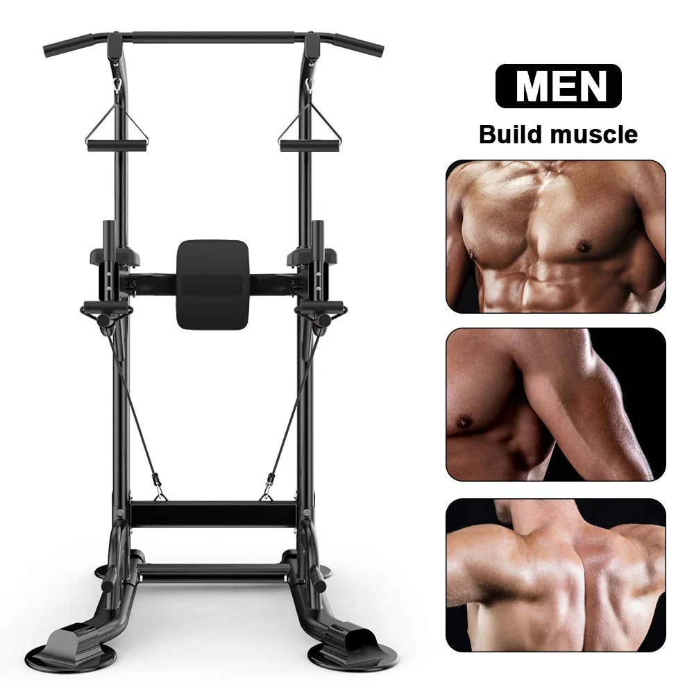 Adjustable Chin Up Pull Up Power Tower Station Workout - Image 11