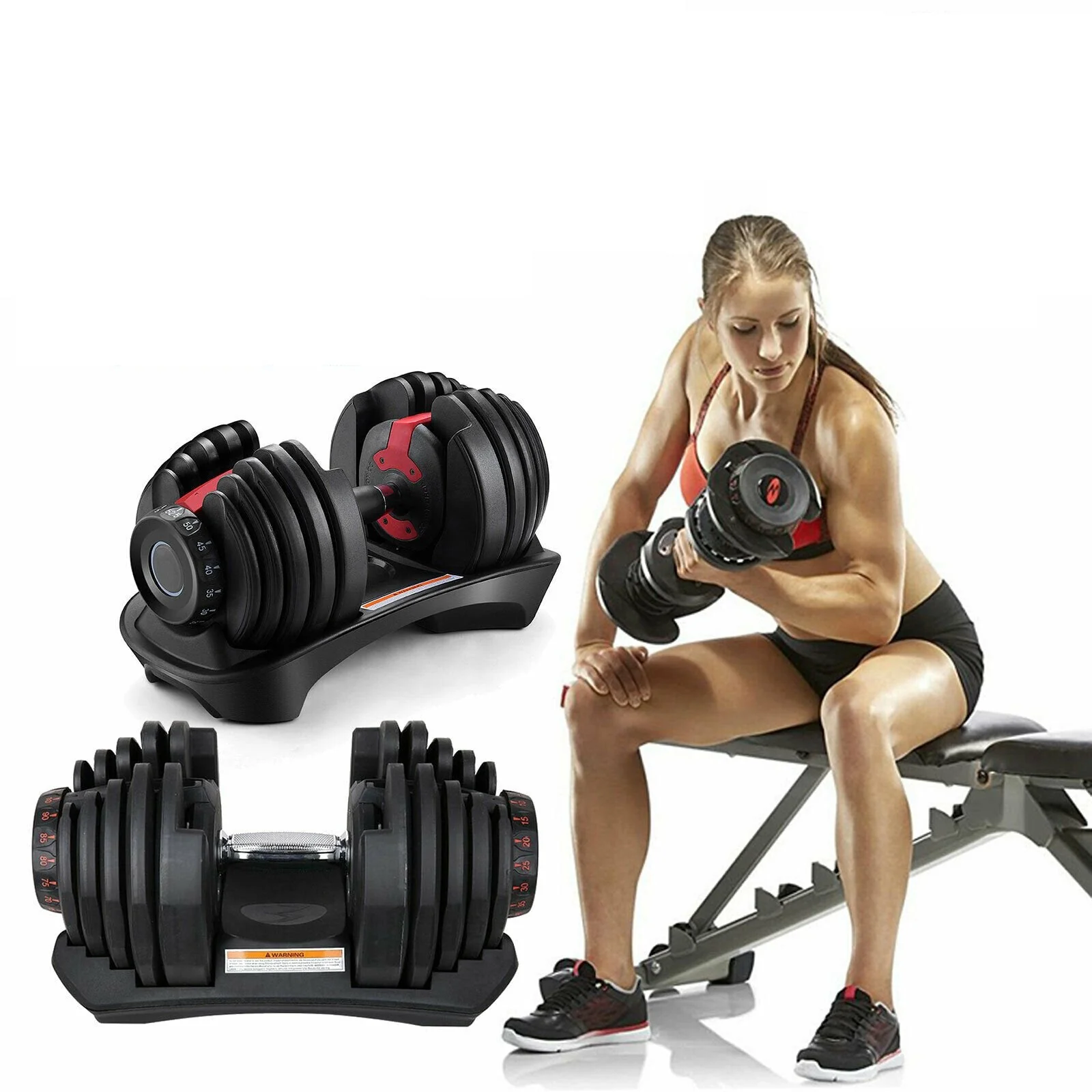 Adjustable Dumbbells 24Kg Adjustable Weights Dumbbells - Image 3