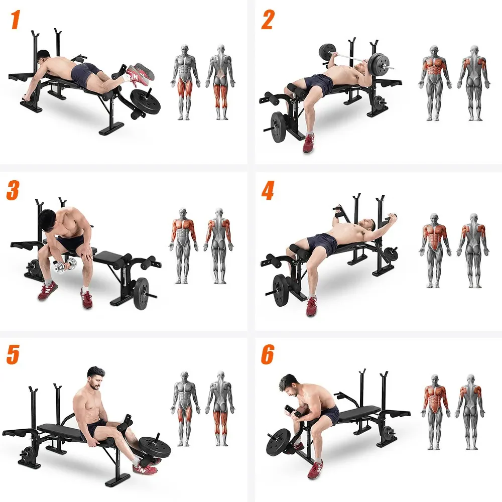 Adjustable FID Sit Up & Weight Bench - Image 12