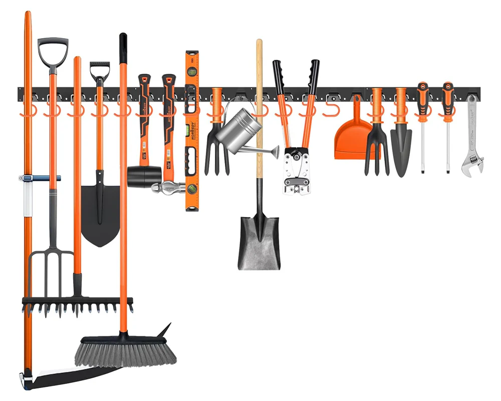 Adjustable Garden Storage System Wall Mount Tool Organiser - Image 10