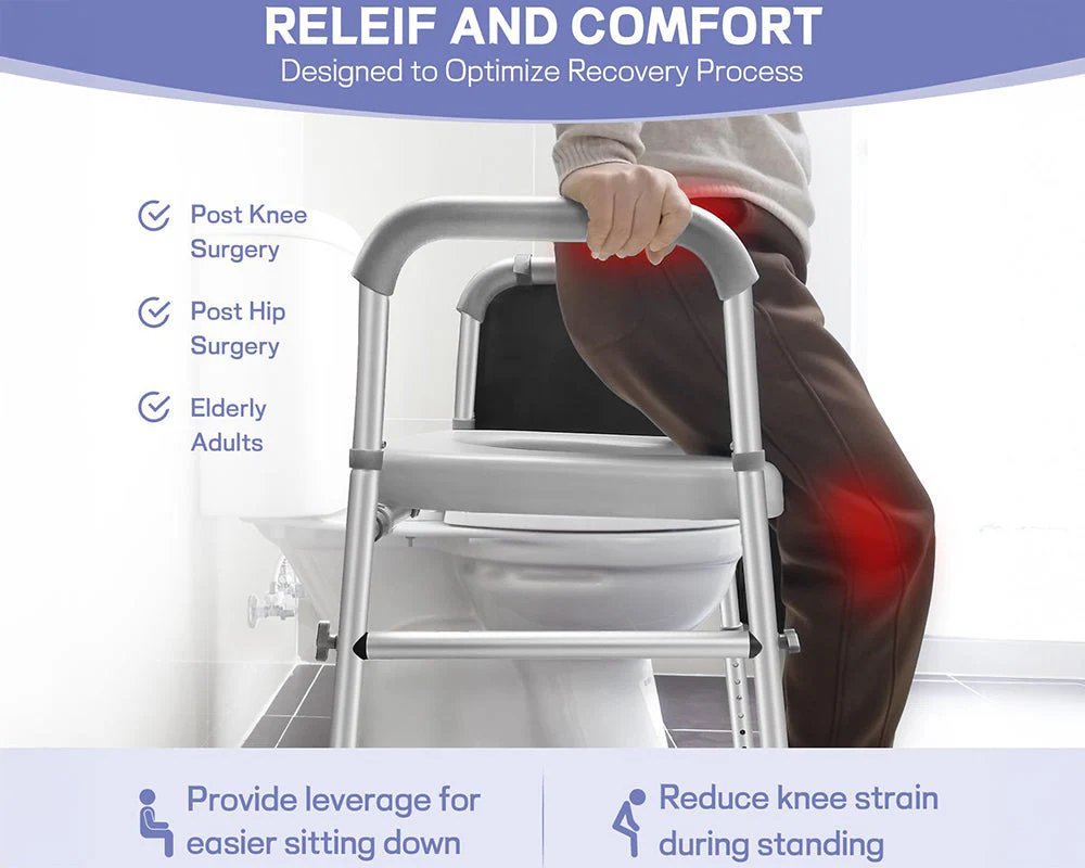 Adjustable Raised Toilet Seat - Image 6