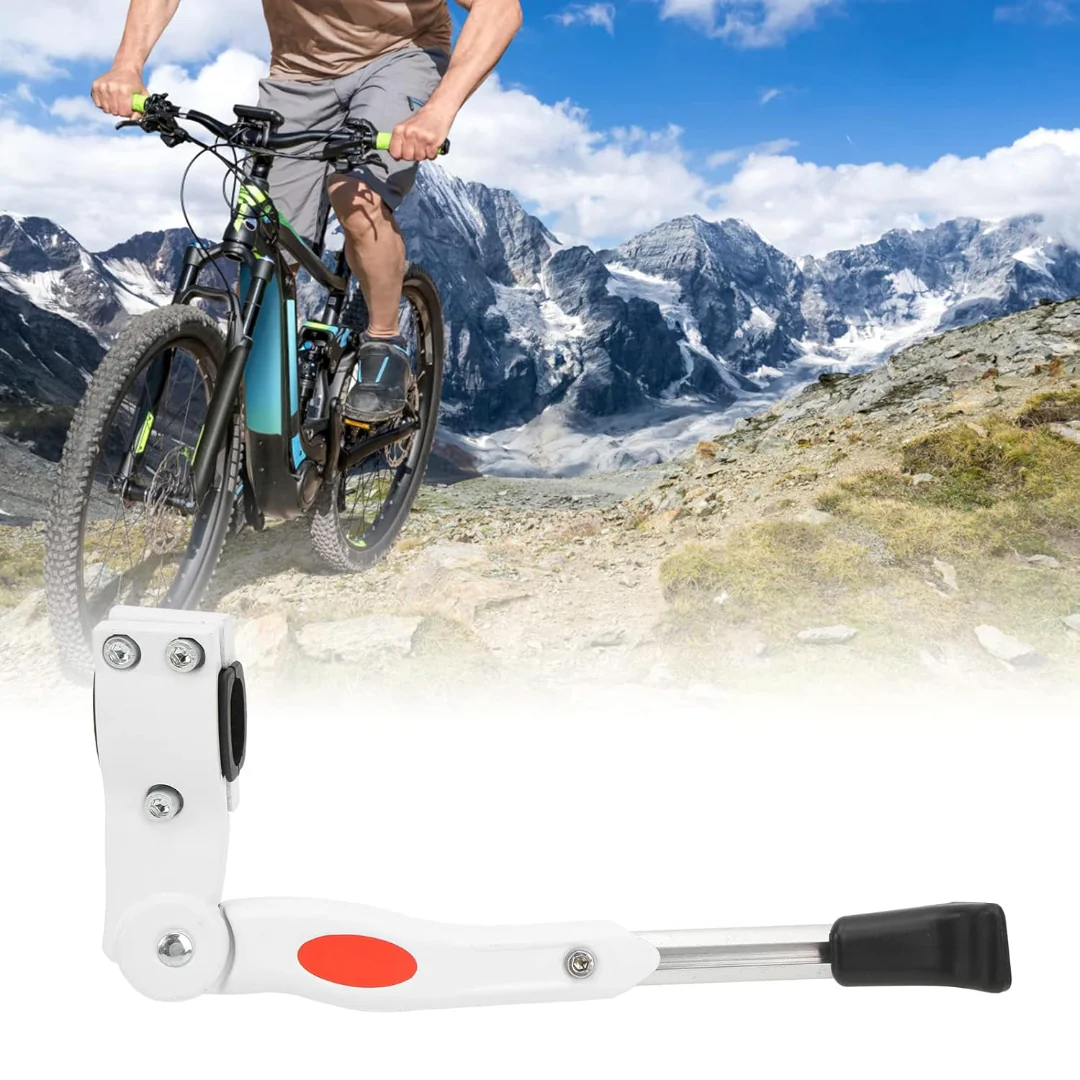 Adjustable Rear Bike Kick Stand (White) - Image 11