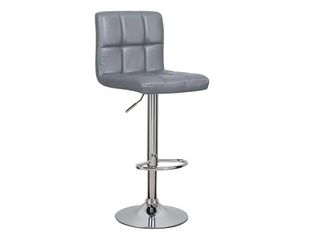 Adjustable Swivel Armless Bar Stools With Pu Leather - Image 2