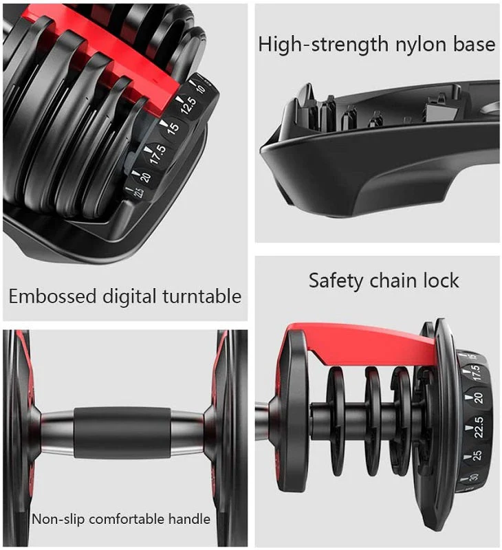 Adjustable Weights Dumbbell Set 24Kg Pair - Image 9