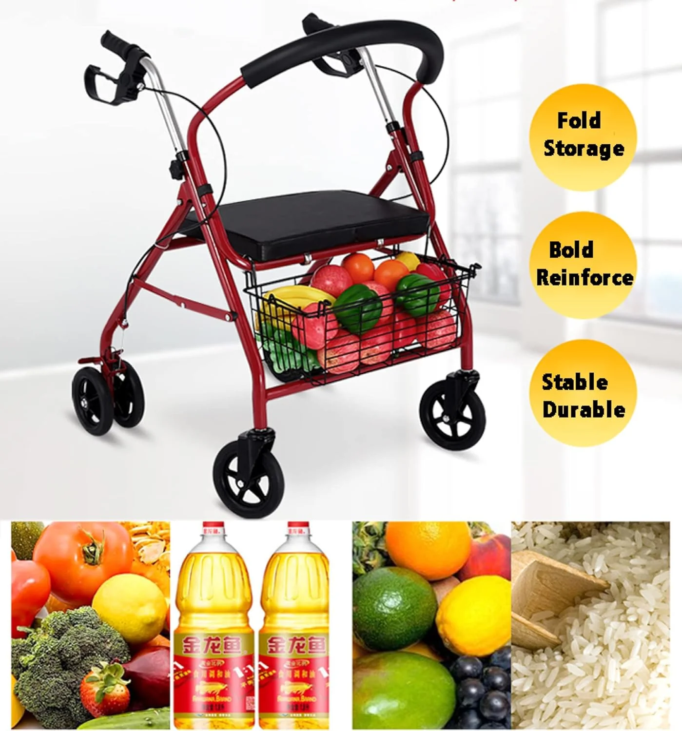 Adult Walking Frame Mobility Walker - Image 8