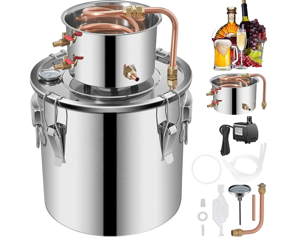 Alcohol Distiller Still Water Wine Spirits Brew Home 38L - Image 2