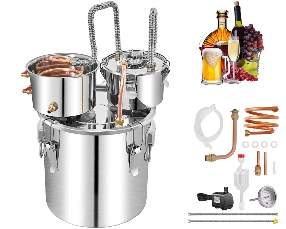 Alcohol Distiller 50L - Dual Condenser Alcohol & Water Distiller Kit - Image 18