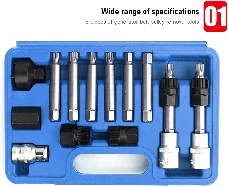 Alternator Pulley Tool Kit 13Pc / Alternator Repair Service Special Tool Kit - Image 10