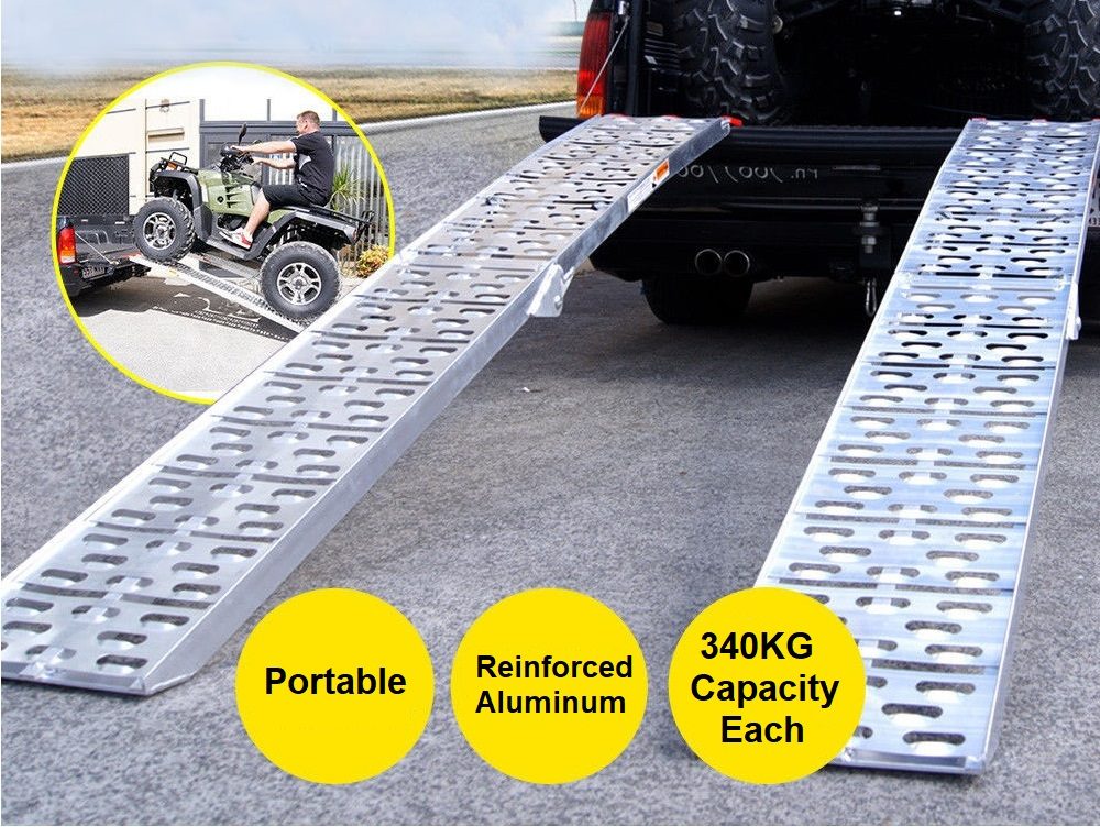 Aluminum Folding Ramp ATV Mower Loading Ramp - Image 7