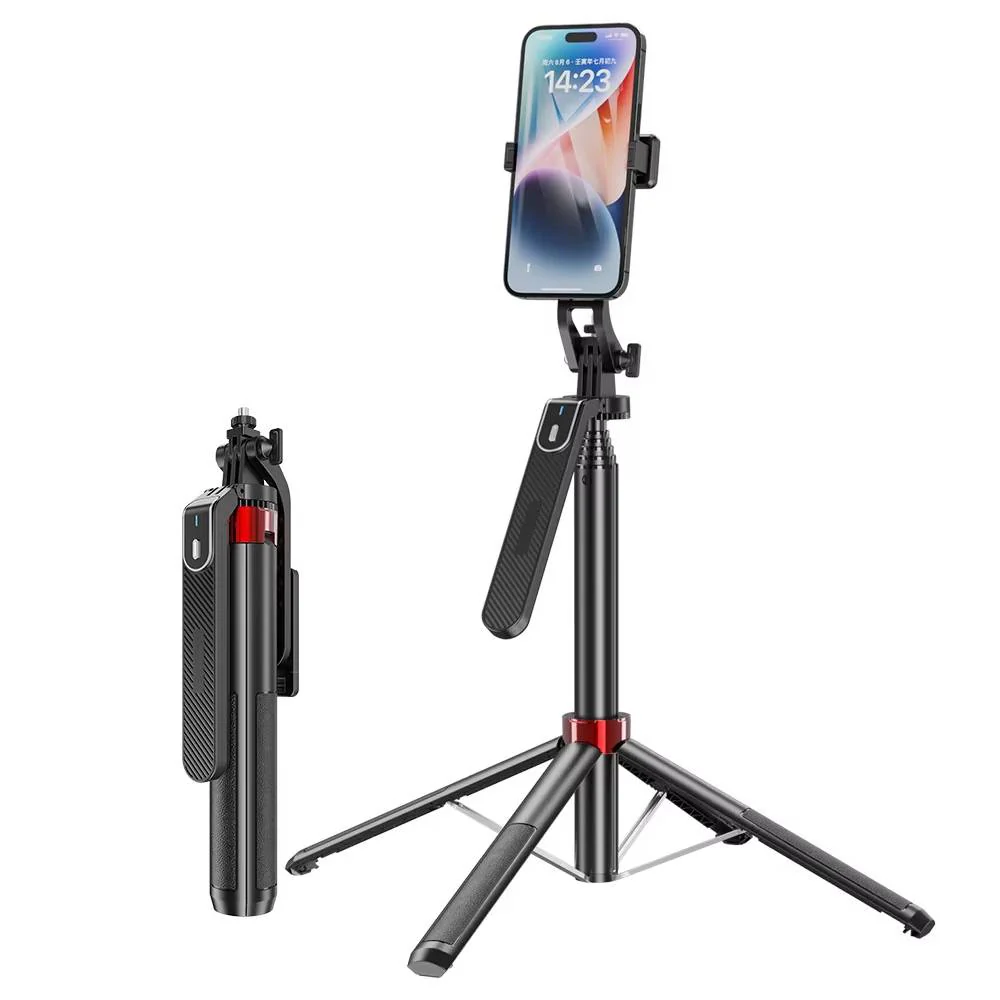 Alumium Handheld Phone Selfie Stick Tripod with Remote 1.8M - Image 2