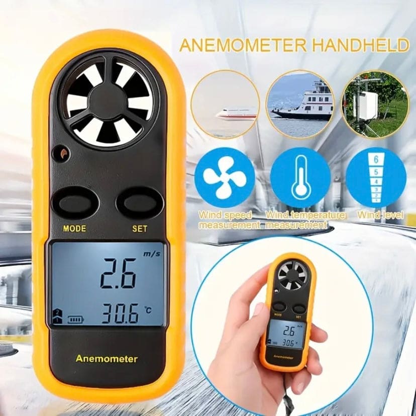 Anemometer - Wind Speed & Air Temperature Meter - Image 2