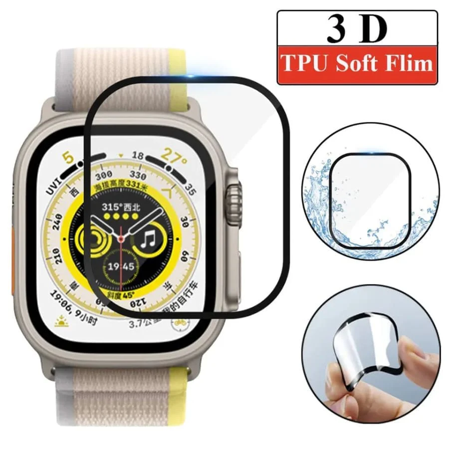 Hydrogel Screen Protectors for Apple Watch Ultra Watch (Pack of 6) - Image 4