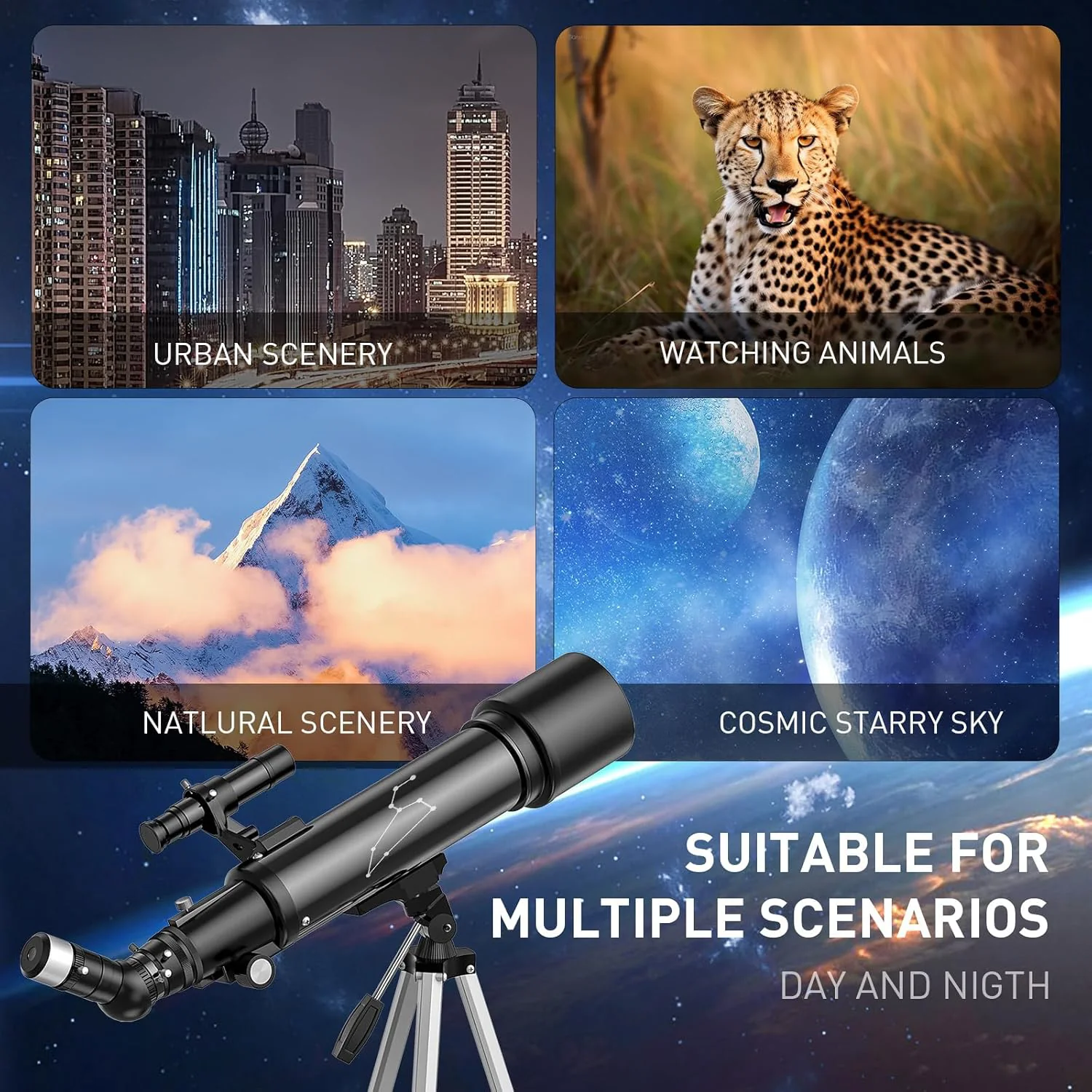 Portable Astronomical Telescope with Tripod - Image 6
