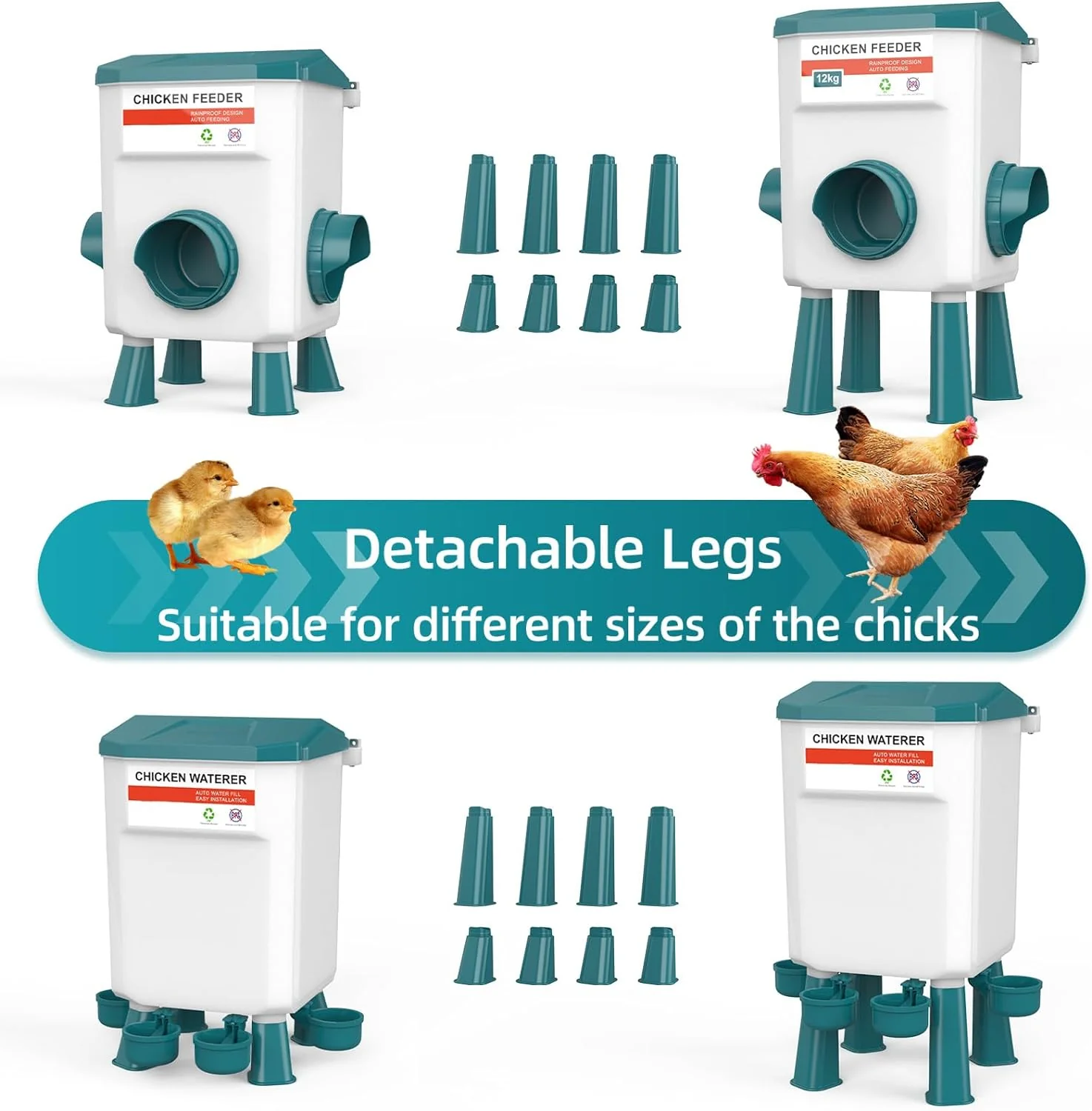 Automatic Chicken Feeder Chicken Drinker - Image 7