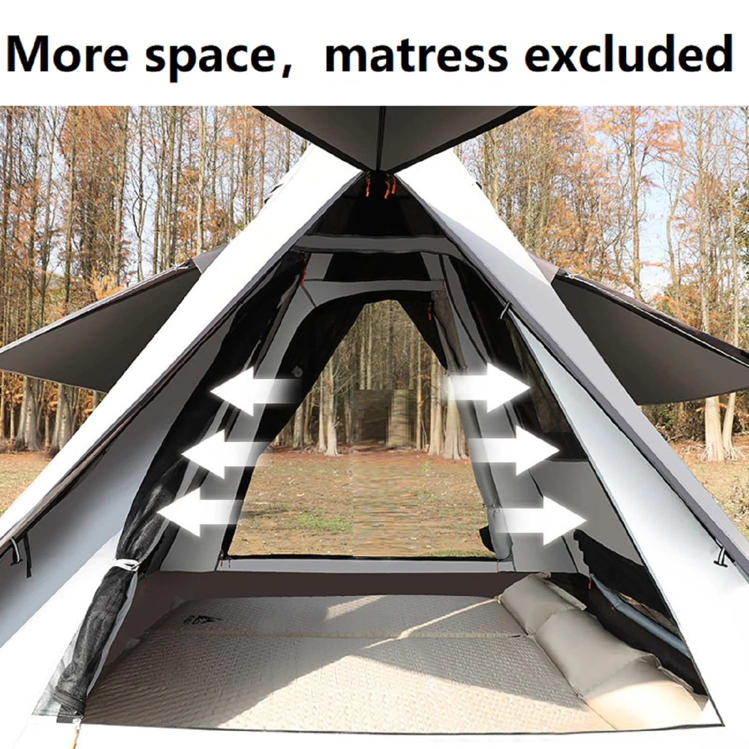 Automatic Pyramid Double-Layer Outdoor Camping Tent - Image 6