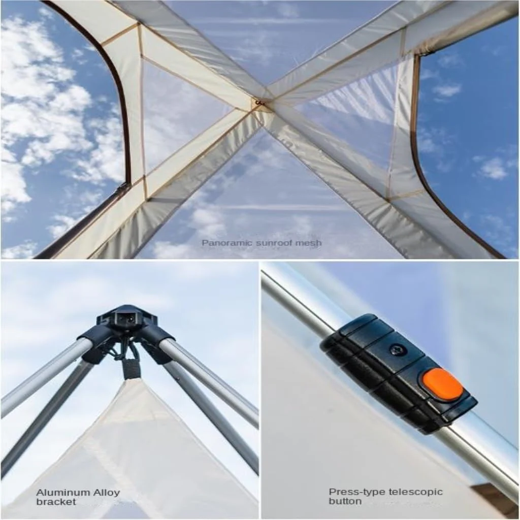Automatic Pyramid Double-Layer Outdoor Camping Tent - Image 8