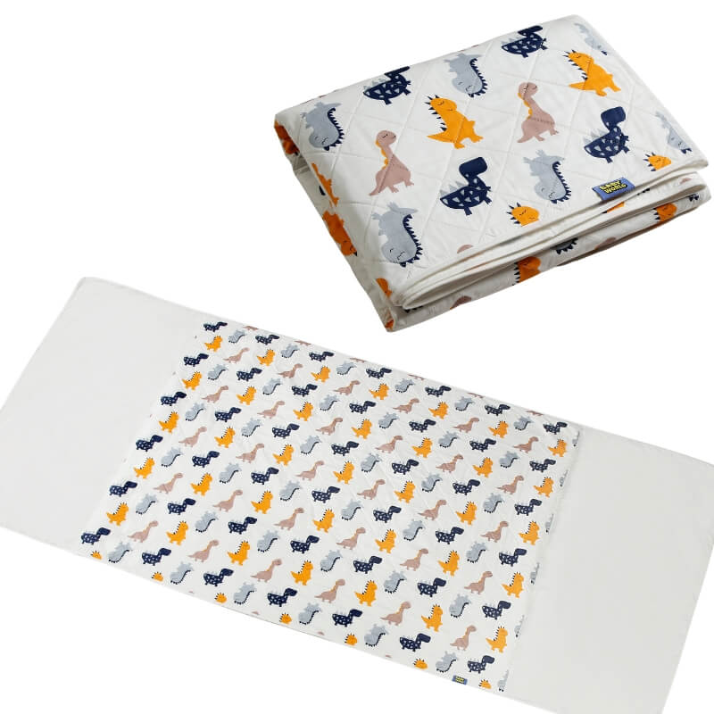 Baby & Kid Waterproof Bed Pad With Wings-Dinosaur - Image 2