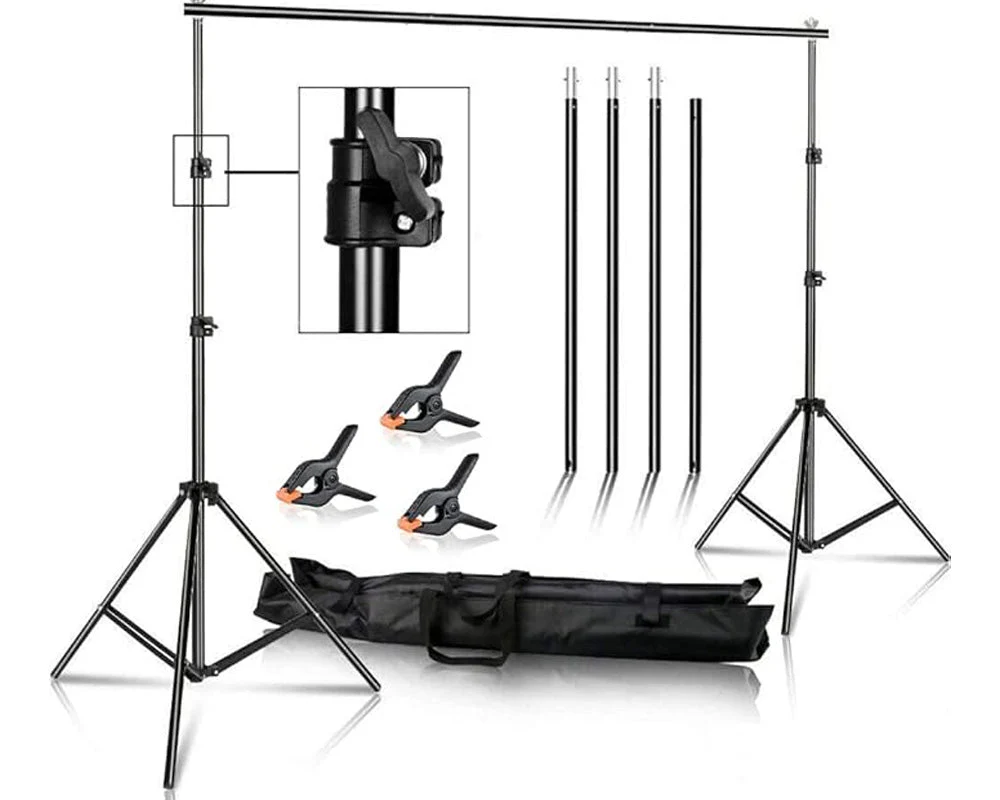 Background Backdrop Stand Adjustable Photo Studio Backdrop Stand - Image 2