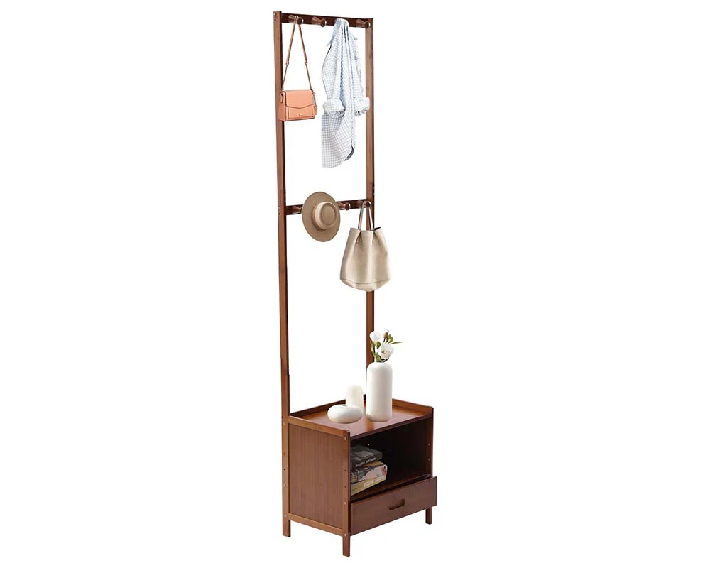 Bamboo Clothes Rack Stand - Image 11