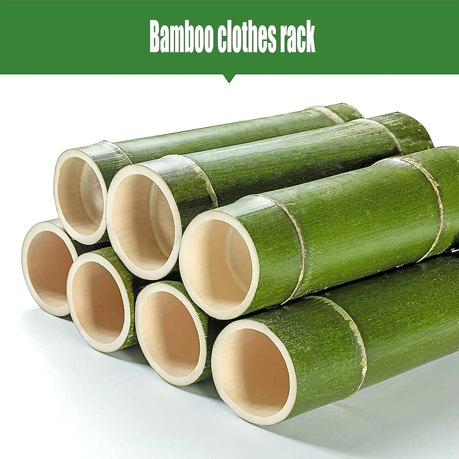 Bamboo Wardrobe Clothes Rack - Image 3