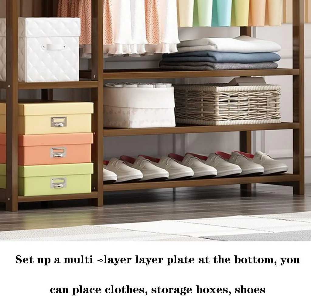 Bamboo Wardrobe Clothes Rack - Image 7