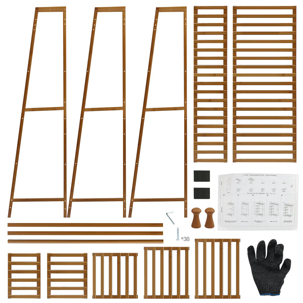 Bamboo Wardrobe Clothes Rack - Image 10