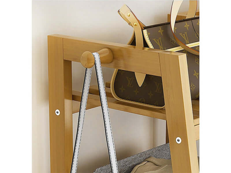 Bamboo Wardrobe Clothes Rack Organizer - Image 7