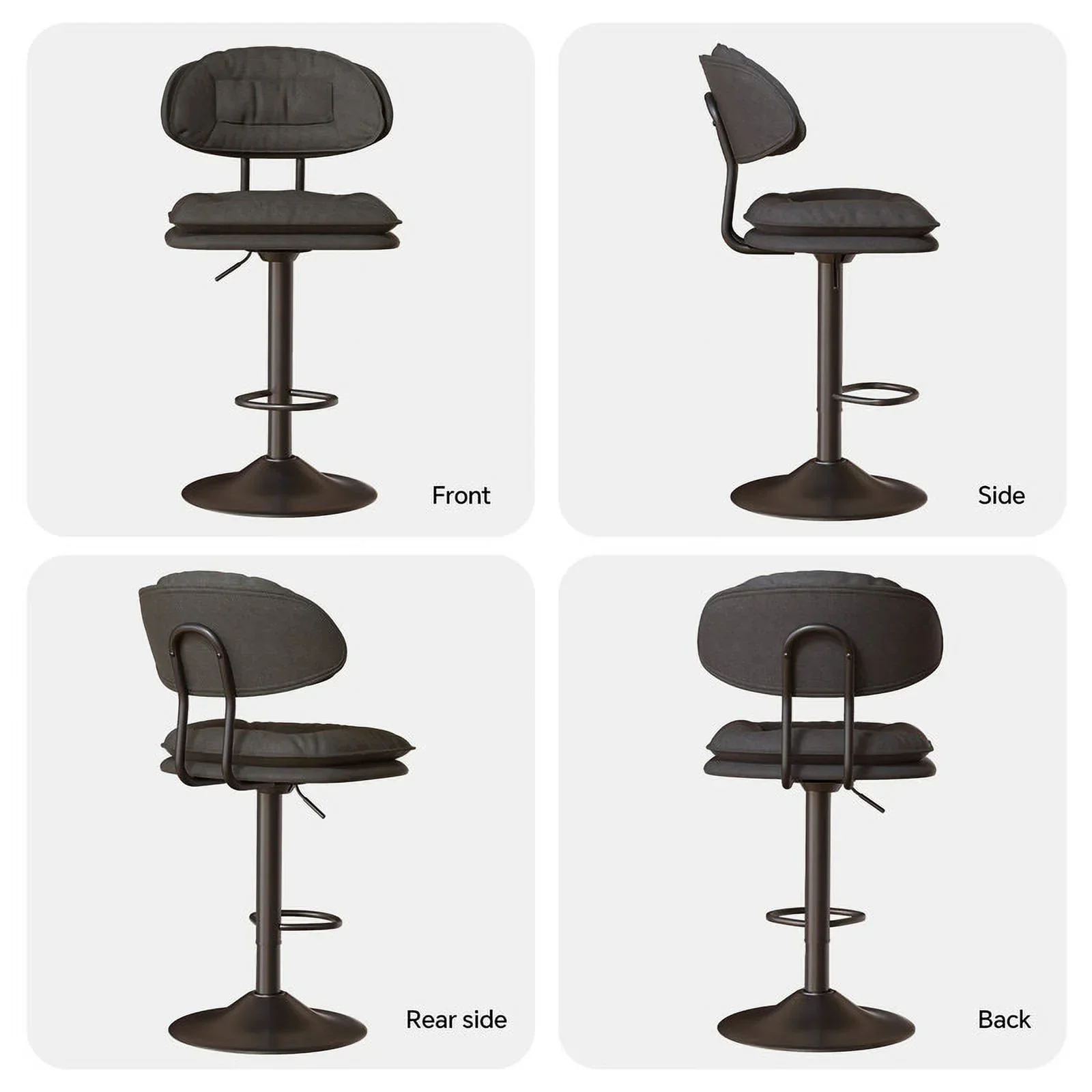 Bar Stools Adjustable Swivel Bar Stools - Image 5