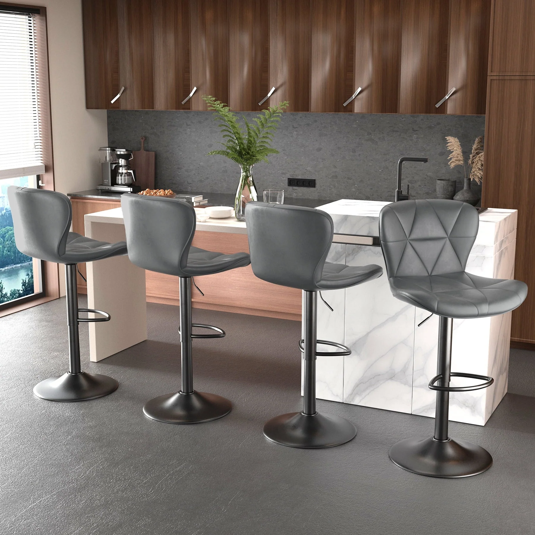 Bar Stools Chair Breakfast Bar Stool Kitchen Bar Stools - Image 4